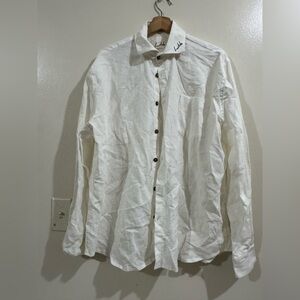 Ludda White Button Down Shirt